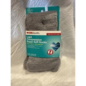 CVS Light Compression Super Soft Socks -‎ Over the Calf 8-15 mmHg - Unisex S/M